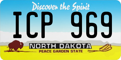ND license plate ICP969