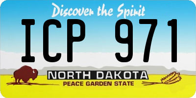 ND license plate ICP971