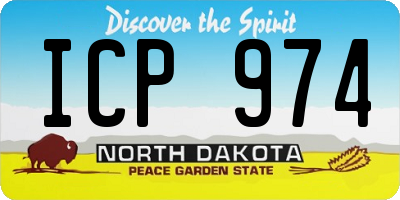 ND license plate ICP974