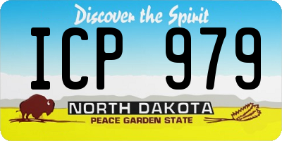 ND license plate ICP979