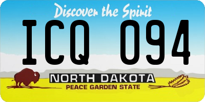 ND license plate ICQ094