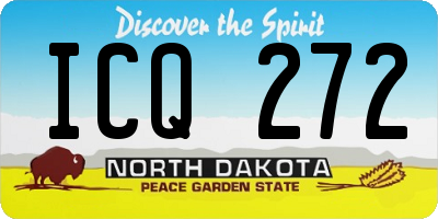 ND license plate ICQ272