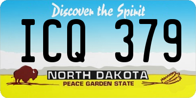 ND license plate ICQ379