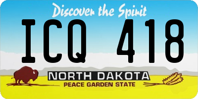 ND license plate ICQ418