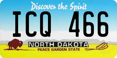 ND license plate ICQ466