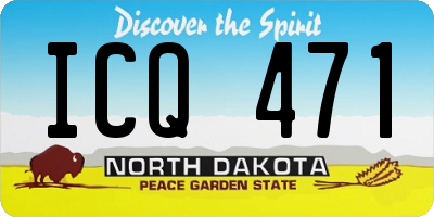 ND license plate ICQ471
