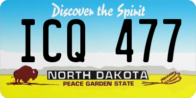 ND license plate ICQ477