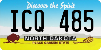 ND license plate ICQ485
