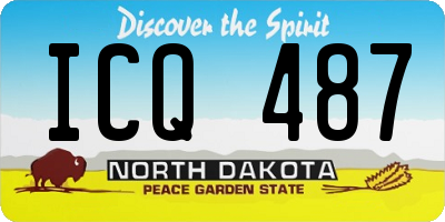 ND license plate ICQ487