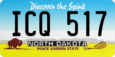 ND license plate ICQ517