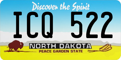 ND license plate ICQ522