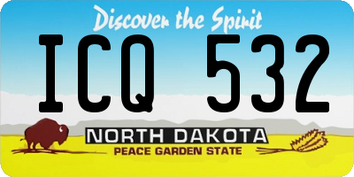 ND license plate ICQ532