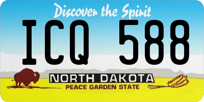 ND license plate ICQ588
