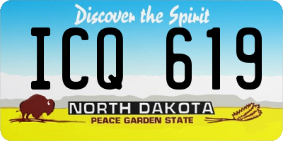 ND license plate ICQ619