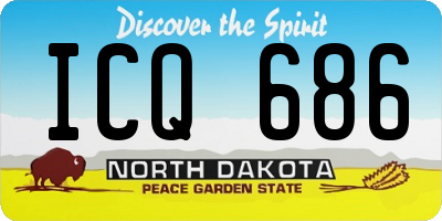 ND license plate ICQ686