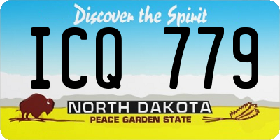 ND license plate ICQ779