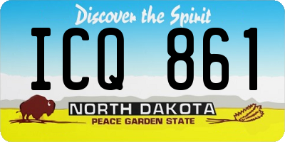 ND license plate ICQ861