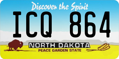 ND license plate ICQ864