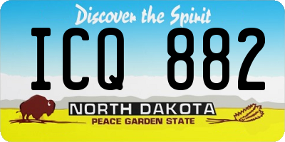 ND license plate ICQ882