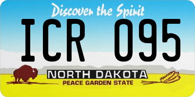 ND license plate ICR095