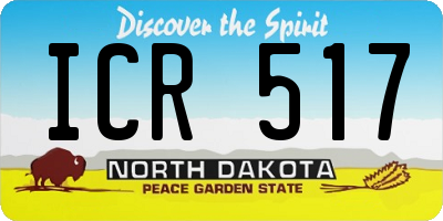 ND license plate ICR517