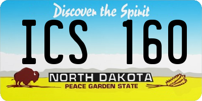 ND license plate ICS160