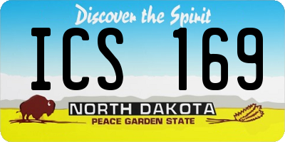 ND license plate ICS169