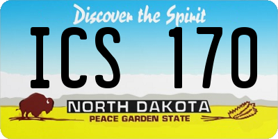 ND license plate ICS170