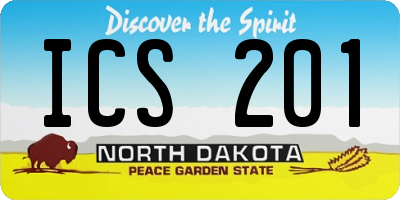 ND license plate ICS201