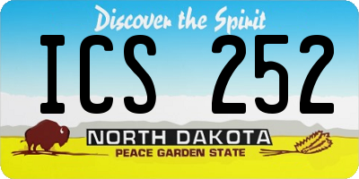 ND license plate ICS252