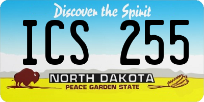 ND license plate ICS255