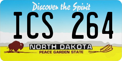 ND license plate ICS264
