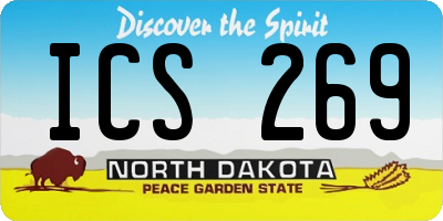 ND license plate ICS269