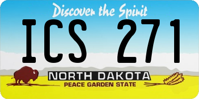 ND license plate ICS271