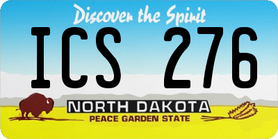 ND license plate ICS276