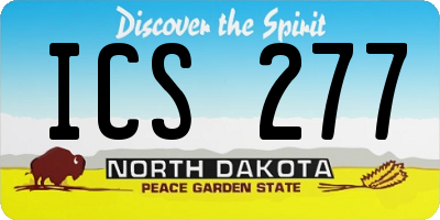 ND license plate ICS277
