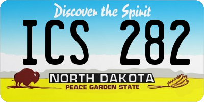 ND license plate ICS282