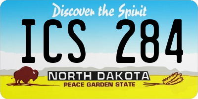 ND license plate ICS284