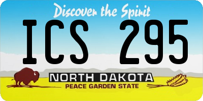 ND license plate ICS295