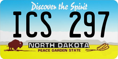 ND license plate ICS297