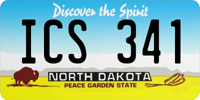 ND license plate ICS341