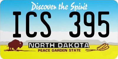 ND license plate ICS395