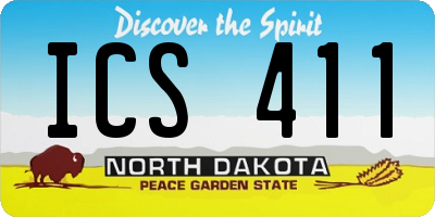 ND license plate ICS411