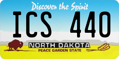 ND license plate ICS440