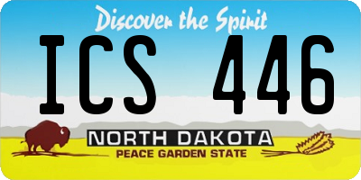 ND license plate ICS446