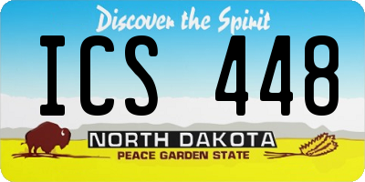 ND license plate ICS448