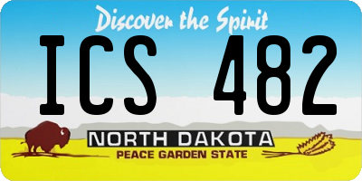 ND license plate ICS482