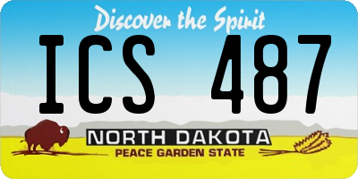 ND license plate ICS487