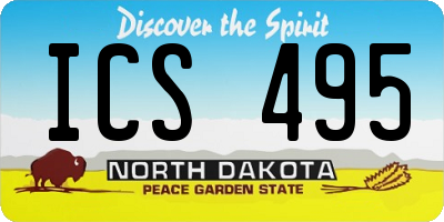 ND license plate ICS495