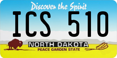 ND license plate ICS510